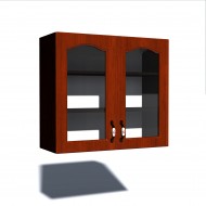 Corp superior vitrina 80 cu 2 usi Zebra MDF mustata cedru Corp superior vitrina 80 cu 2 usi Zebra MDF mustata cedru